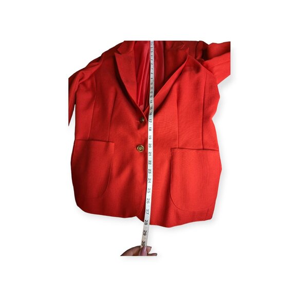 Vintage The Fashion Place Red Blazer Size 18 - Picture 11 of 13